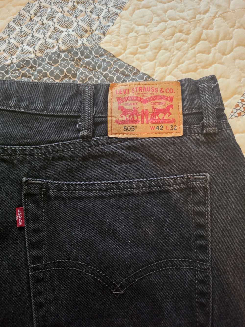 Levi's Men's Straight Jeans in Black Denim